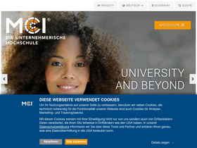 'mci.edu' screenshot