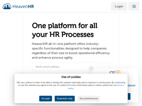 'heavenhr.com' screenshot