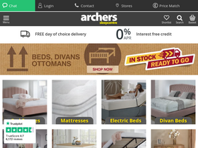 'archerssleepcentre.co.uk' screenshot