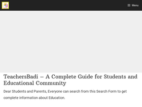 'teachersbadi.in' screenshot