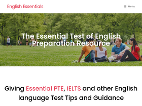'ieltsessentials.com' screenshot