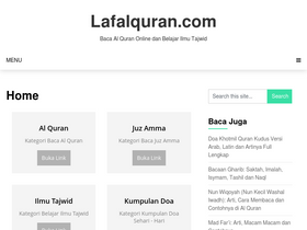'lafalquran.com' screenshot