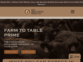 sixbrothersbeef.com homepage screenshot