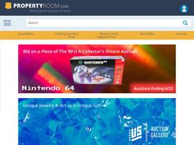 'propertyroom.com' screenshot