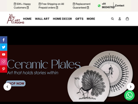 artrooms.in homepage screenshot
