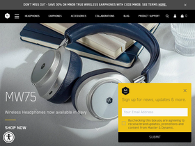 masterdynamic.co.uk homepage screenshot