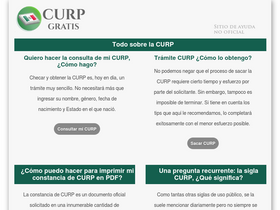 'curp-gratis.com.mx' screenshot