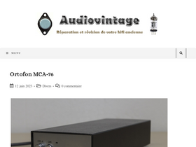 'audiovintage.fr' screenshot