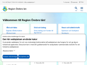 'regionorebrolan.se' screenshot