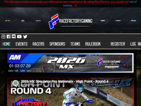 'racefactorygaming.com' screenshot