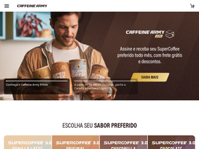 'caffeinearmy.com.br' screenshot