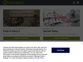 'freesteamkeys.com' screenshot