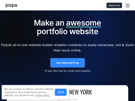 'pixpa.com' screenshot