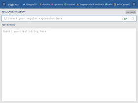 'regex101.com' screenshot