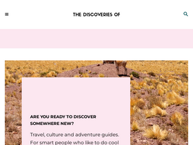 'thediscoveriesof.com' screenshot