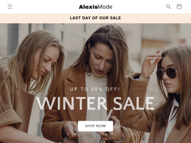 alexis-mode.com homepage screenshot