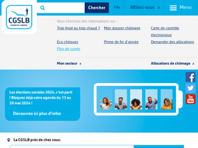 'cgslb.be' screenshot