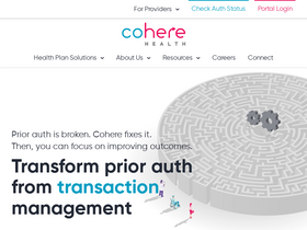 'coherehealth.com' screenshot
