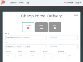 'parcelbroker.co.uk' screenshot