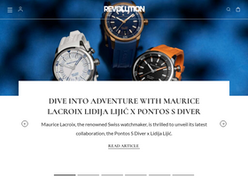 'revolutionwatch.com' screenshot