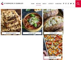 'afarmgirlsdabbles.com' screenshot