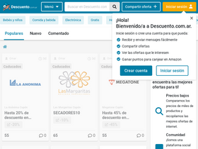'descuento.com.ar' screenshot