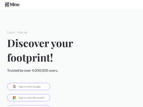 'saymineapp.com' screenshot