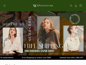 Whitestitchs website screenshot