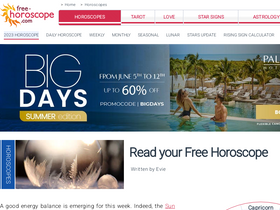 'free-horoscope.com' screenshot