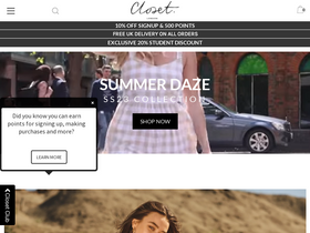 'closetlondon.com' screenshot