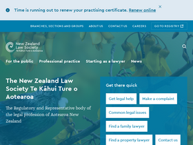 'lawsociety.org.nz' screenshot