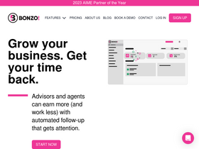 'getbonzo.com' screenshot
