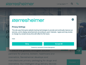 'gerresheimer.com' screenshot