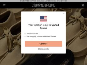 stompingground.ca homepage screenshot