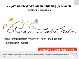 'amandalinettemeder.com' screenshot