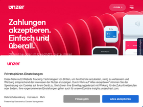 'unzer.com' screenshot