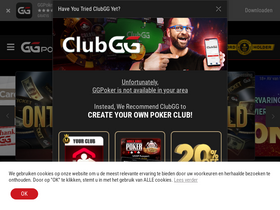 'ggpoker.nl' screenshot