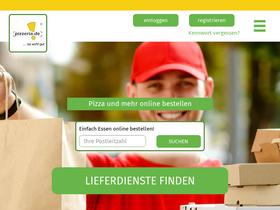 'pizzeria.de' screenshot