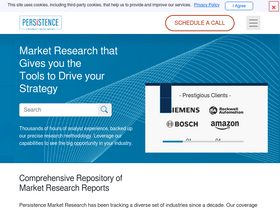 'persistencemarketresearch.com' screenshot