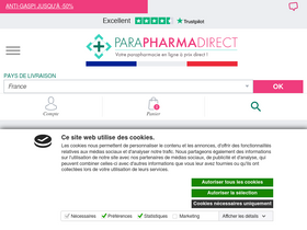 'parapharmadirect.com' screenshot