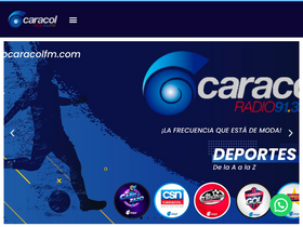 'radiocaracolfm.com' screenshot