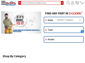 'partswarehouse.com' screenshot