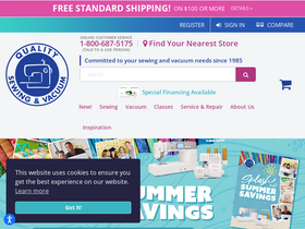 'qualitysewing.com' screenshot