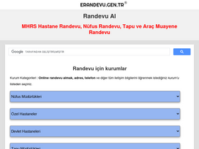 'erandevu.gen.tr' screenshot