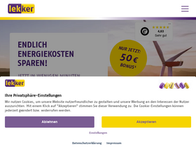 'lekker.de' screenshot