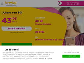 'jaztel.es' screenshot