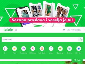'lalafo.rs' screenshot