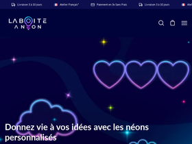 La boite à néon  homepage screenshot