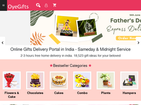 'oyegifts.com' screenshot