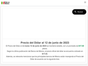 'dolarenmexico.com' screenshot